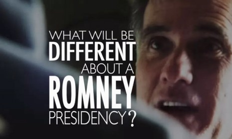 Romney&#039;s campaign ad, &quot;A Better Day,&quot; asks, &quot;What would be different about a Romney presidency?&quot; and answers by saying, &quot;It&#039;s the feeling we&#039;ll have that our country is back, back on the righ