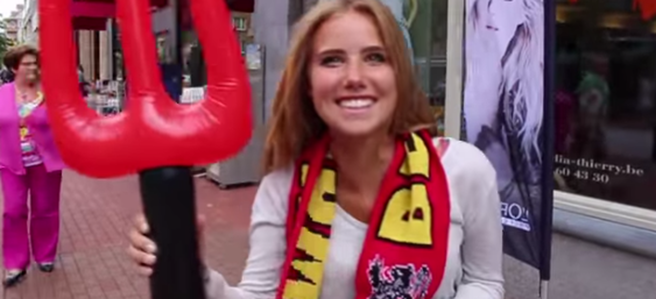 Infamous Belgian soccer fan already lost her modeling contract