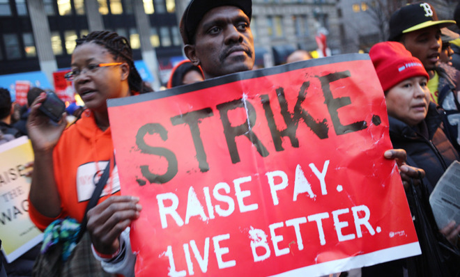 Wage strike