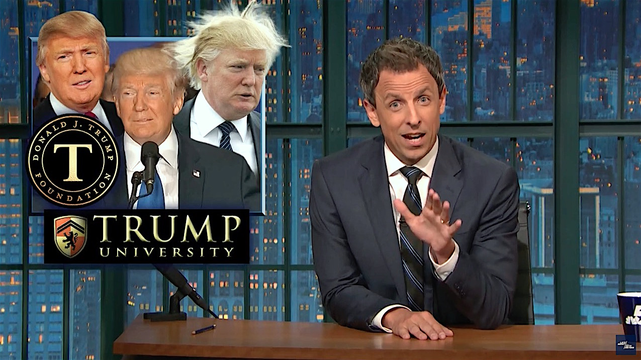 Seth Meyers calls out Donald Trump&#039;s many birther lies