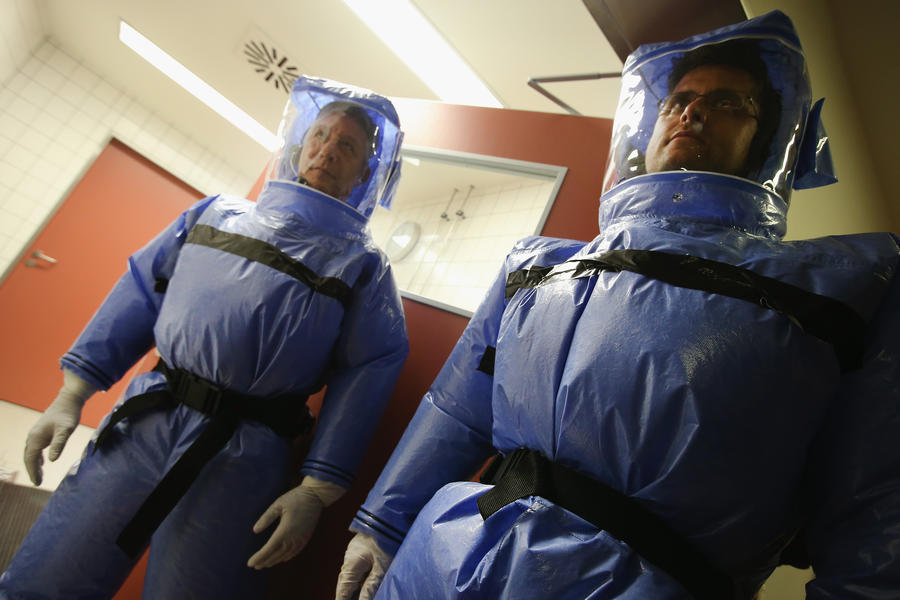How to take off an Ebola hazmat suit