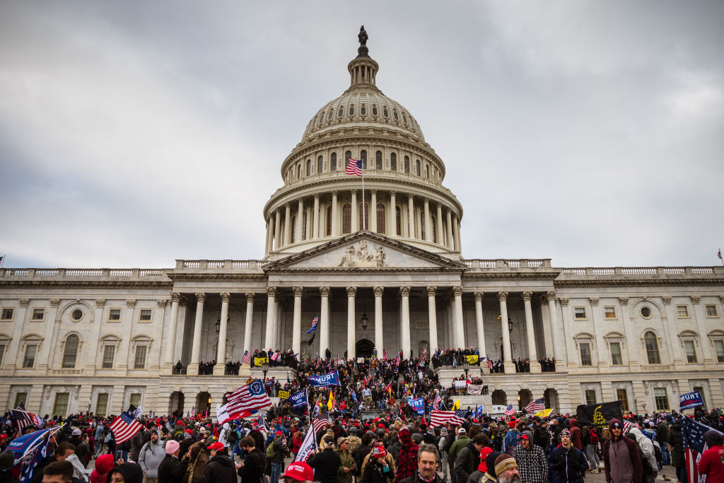 The pro-Trump mob at the Capitol on Jan. 6.