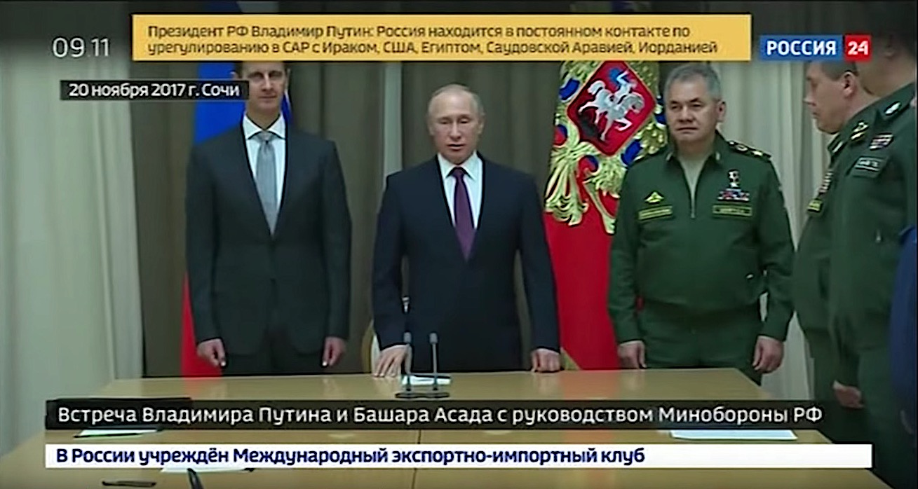 Vladimir Putin hosts Bashar al-Assad