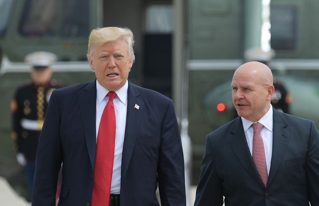 President Donald Trump and National Security Advisor H. R. McMaster
