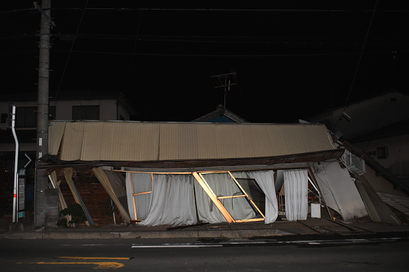 A damaged home in Japan.