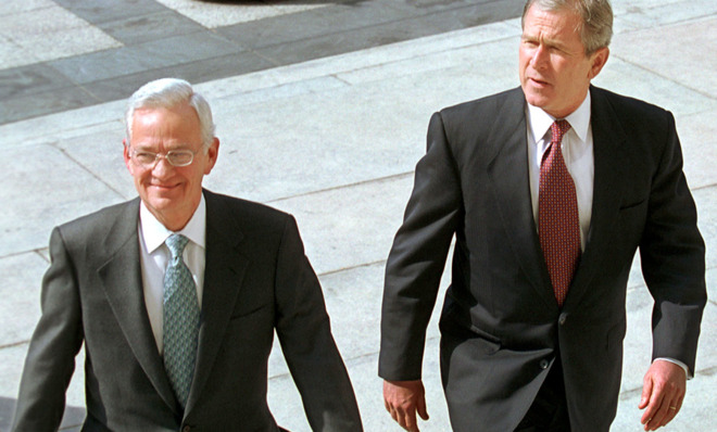 Paul O&#039;Neill and President Bush