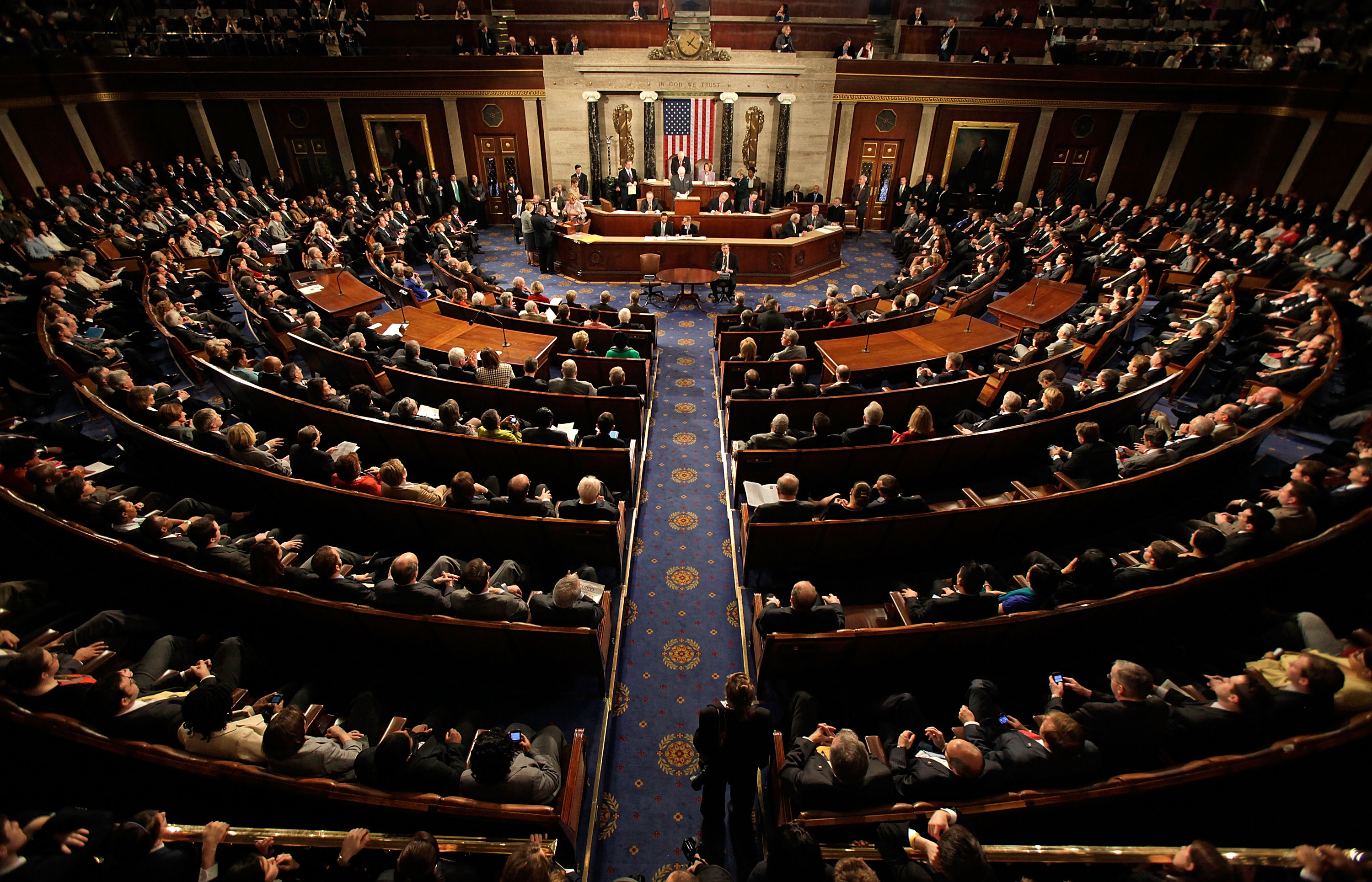House chamber in Congress.