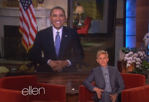 Watch Obama zing Ellen&#039;s Oscars selfie as a &#039;cheap stunt&#039;