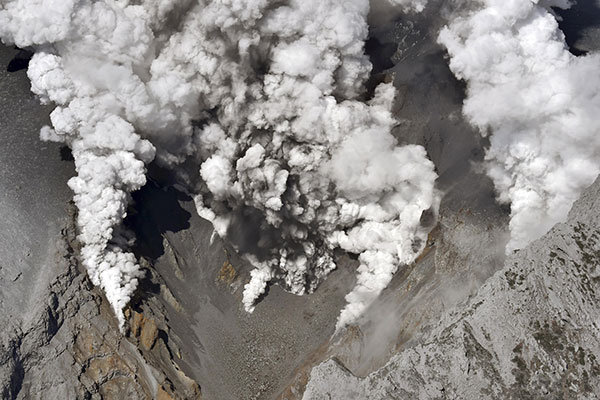 Photos: Japanese volcano erupts for first time since 2007