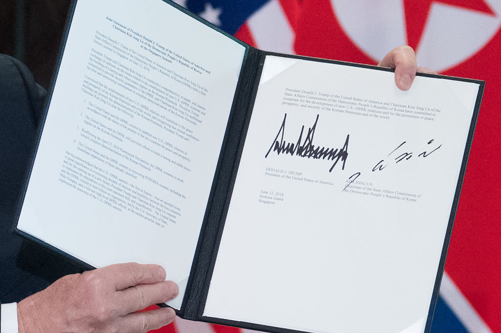The document Trump signed for Kim Jong Un