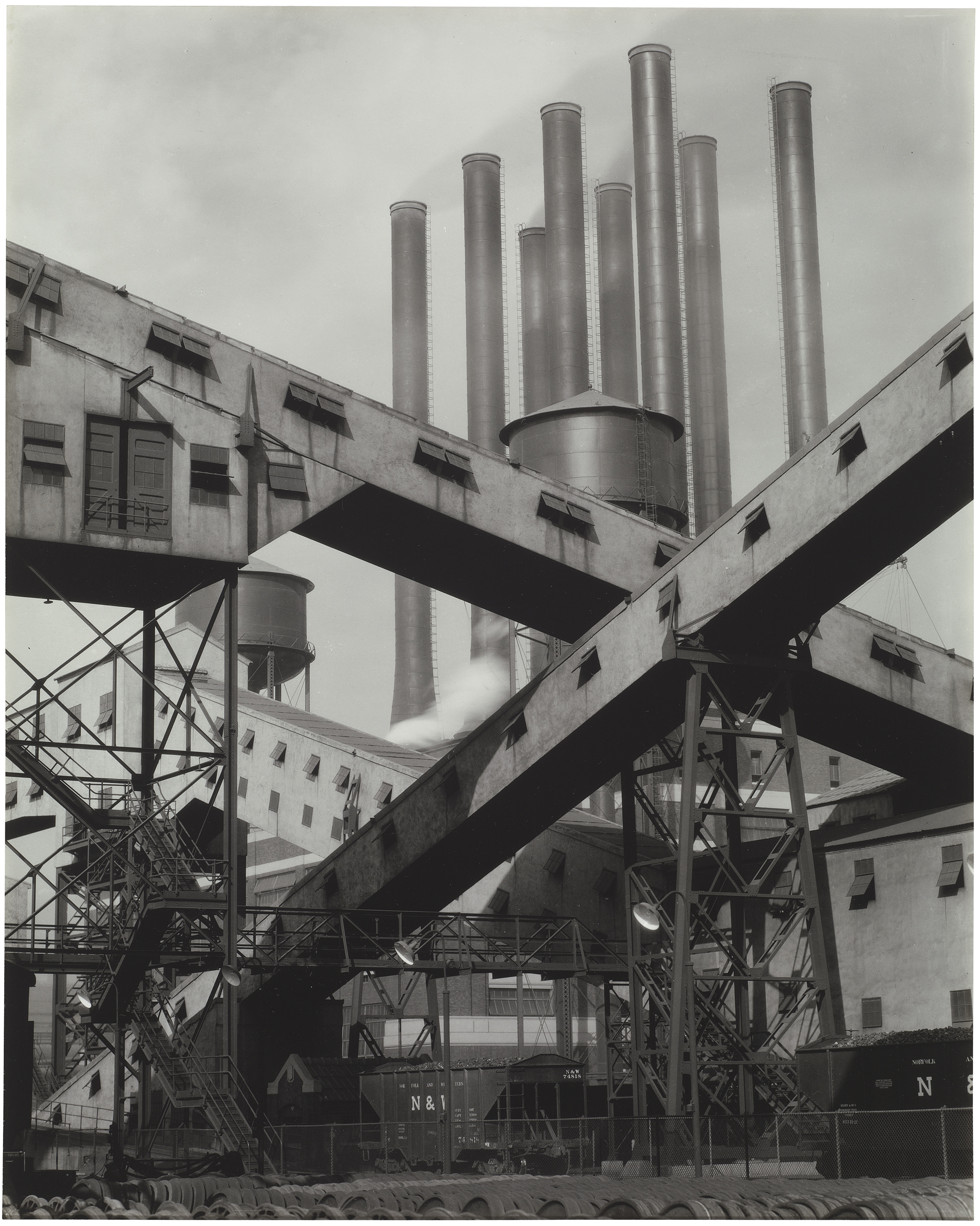 &quot;Ford Plant — Criss-Crossed Conveyors,&quot; 1927, by Charles Sheeler