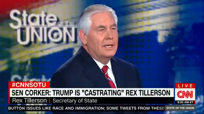 Rex Tillerson on CNN