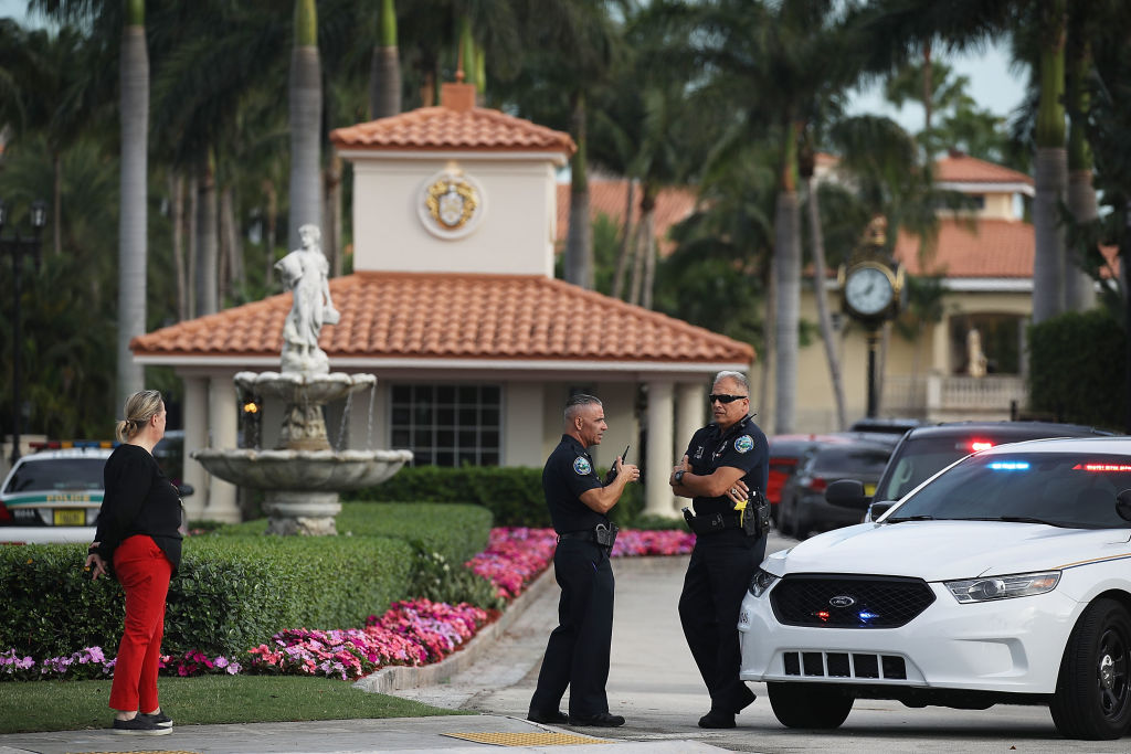 Police at Trump National Doral Miami resort.