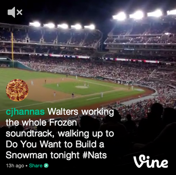 MLB player chooses songs from Frozen as his walk-out music