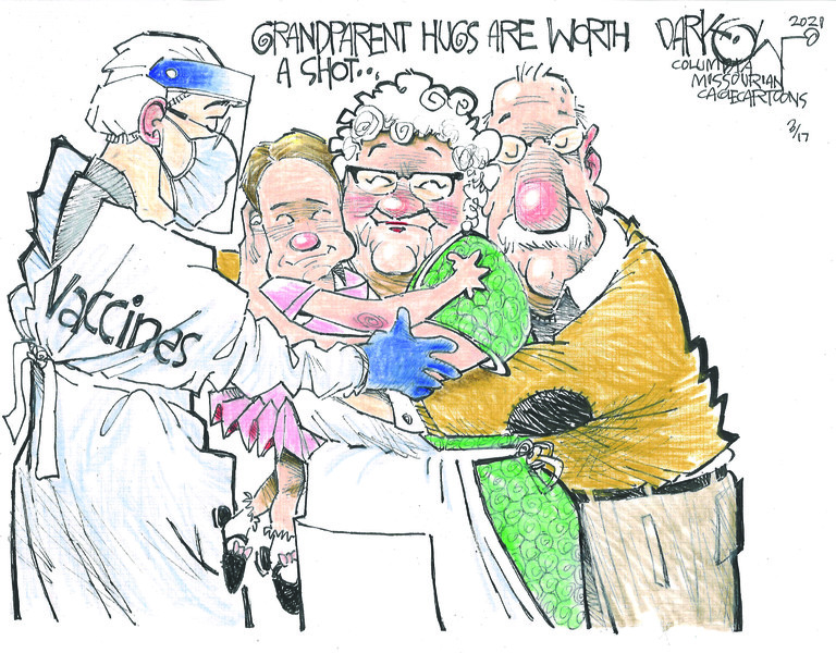 Editorial Cartoon U.S. covid vaccines
