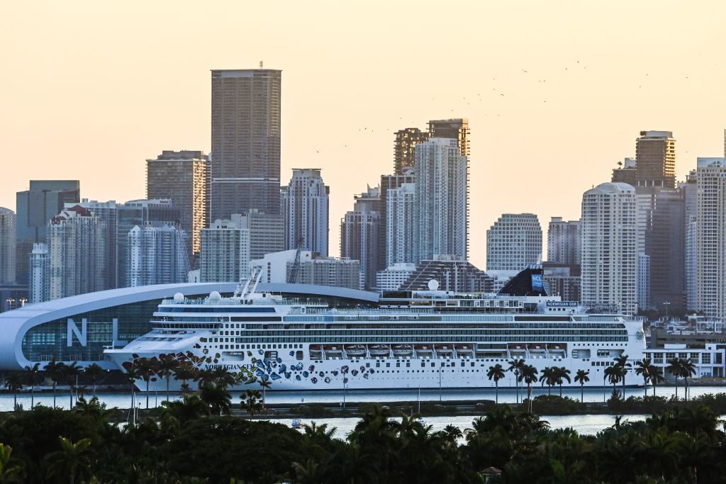Norwegian cruise ship in Miami