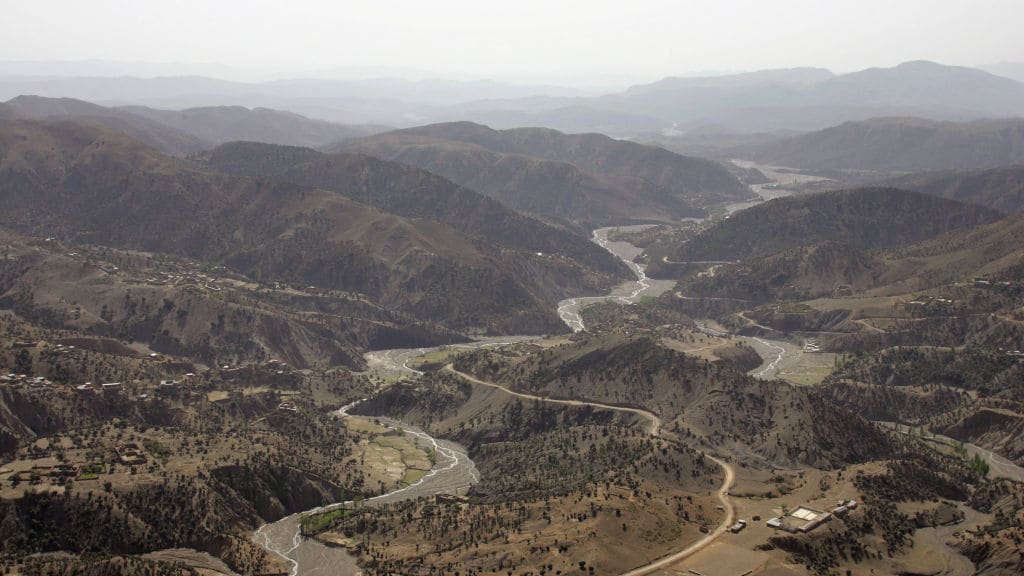 A road through Afghanistan.