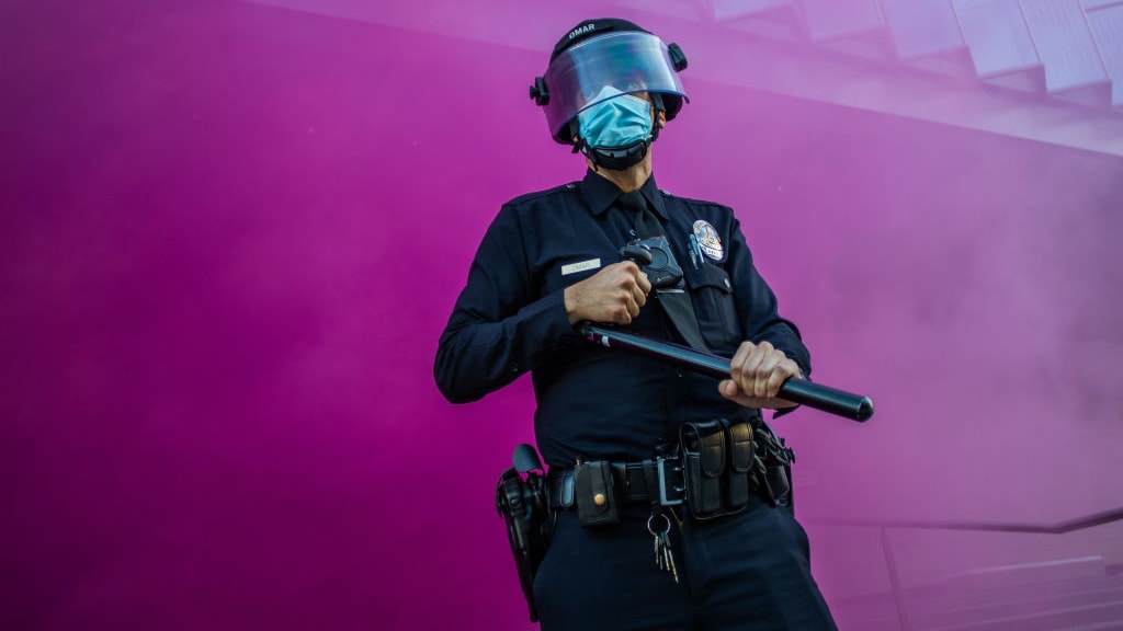 An LAPD officer.