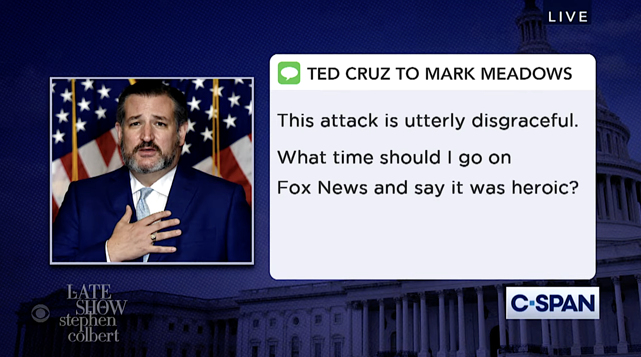 Fake text from Ted Cruz