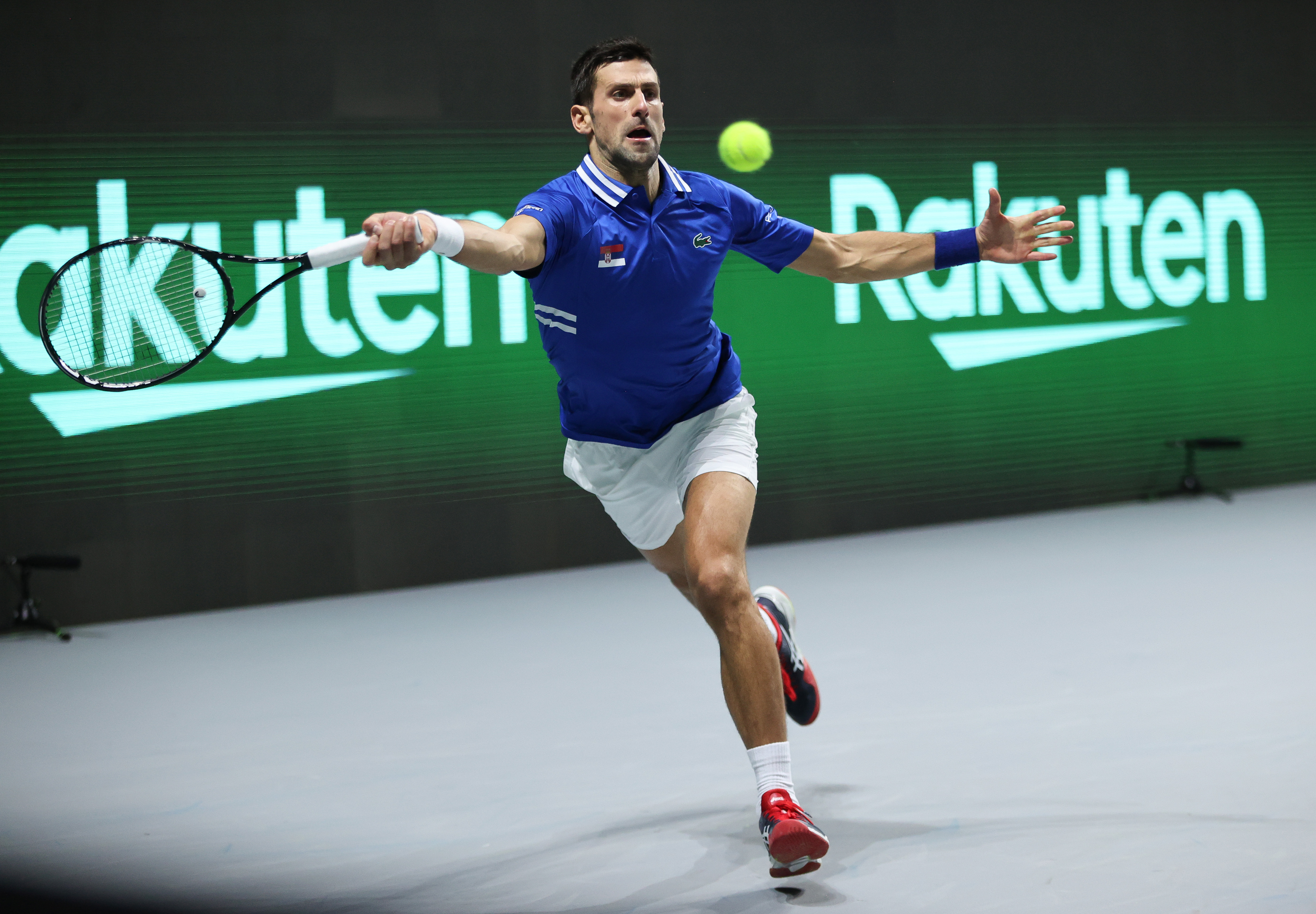 Novak Djokovic plays in Croatia on Dec. 3, 2021