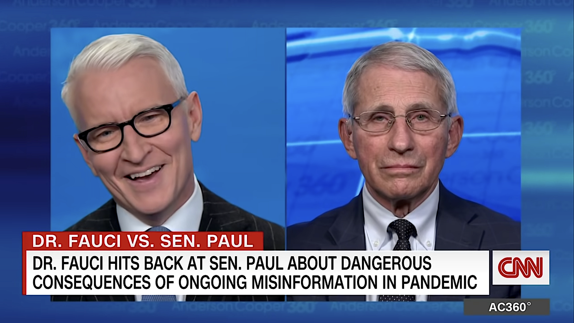 Anderson Cooper, Dr. Anthony Fauci