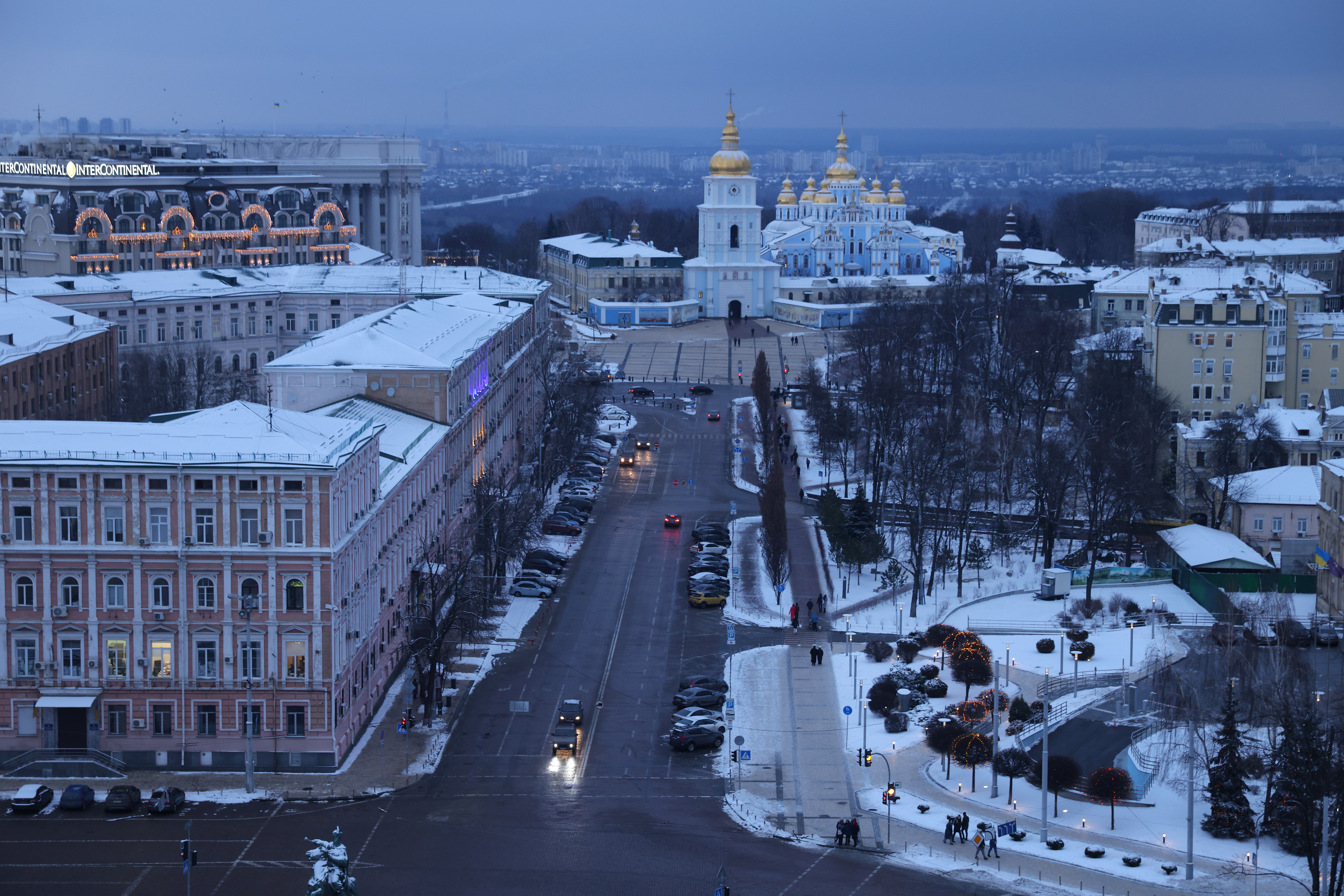 Kyiv, Ukraine, pictured on Jan. 23, 2022