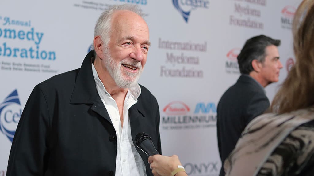 Howard Hesseman is interviewed on a red carpet.