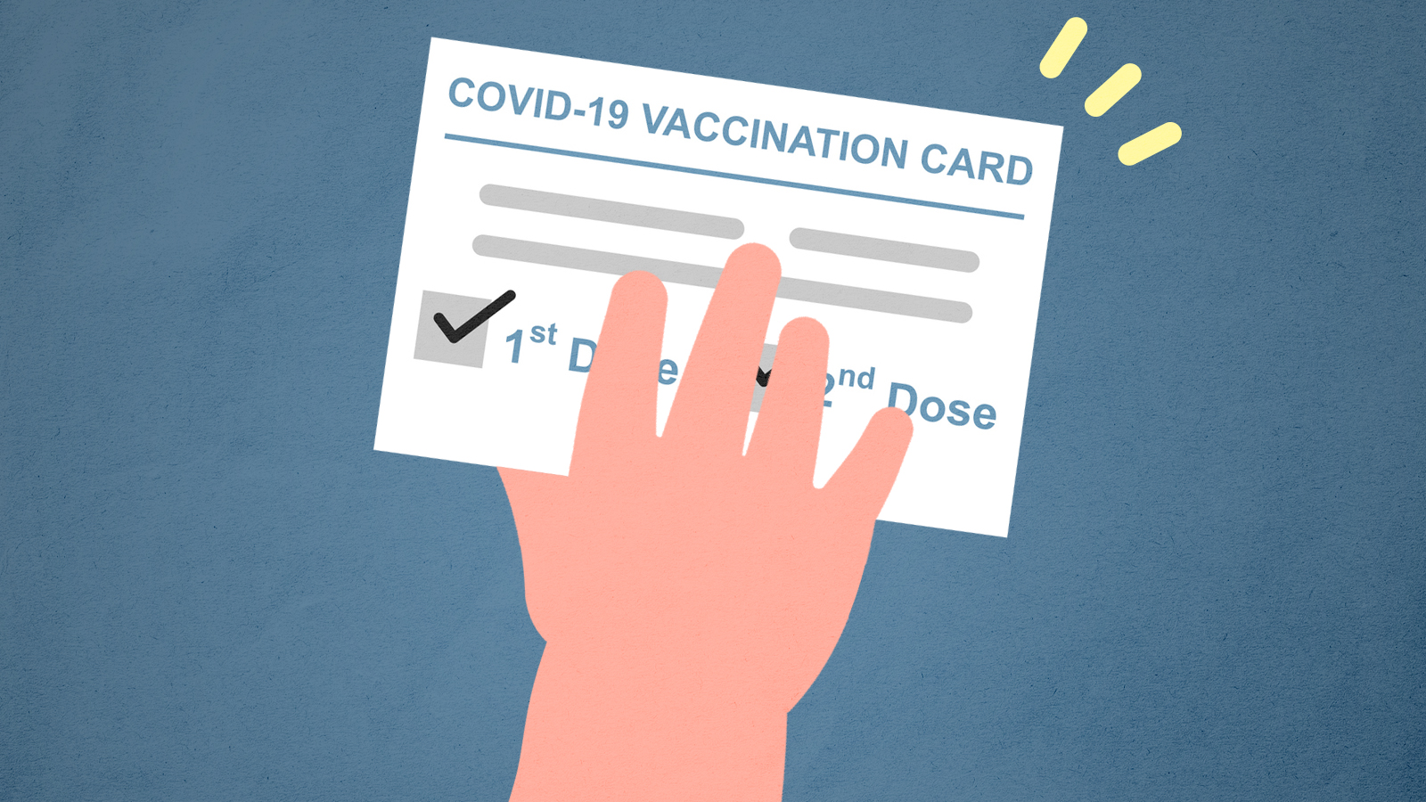 A vaccination card.
