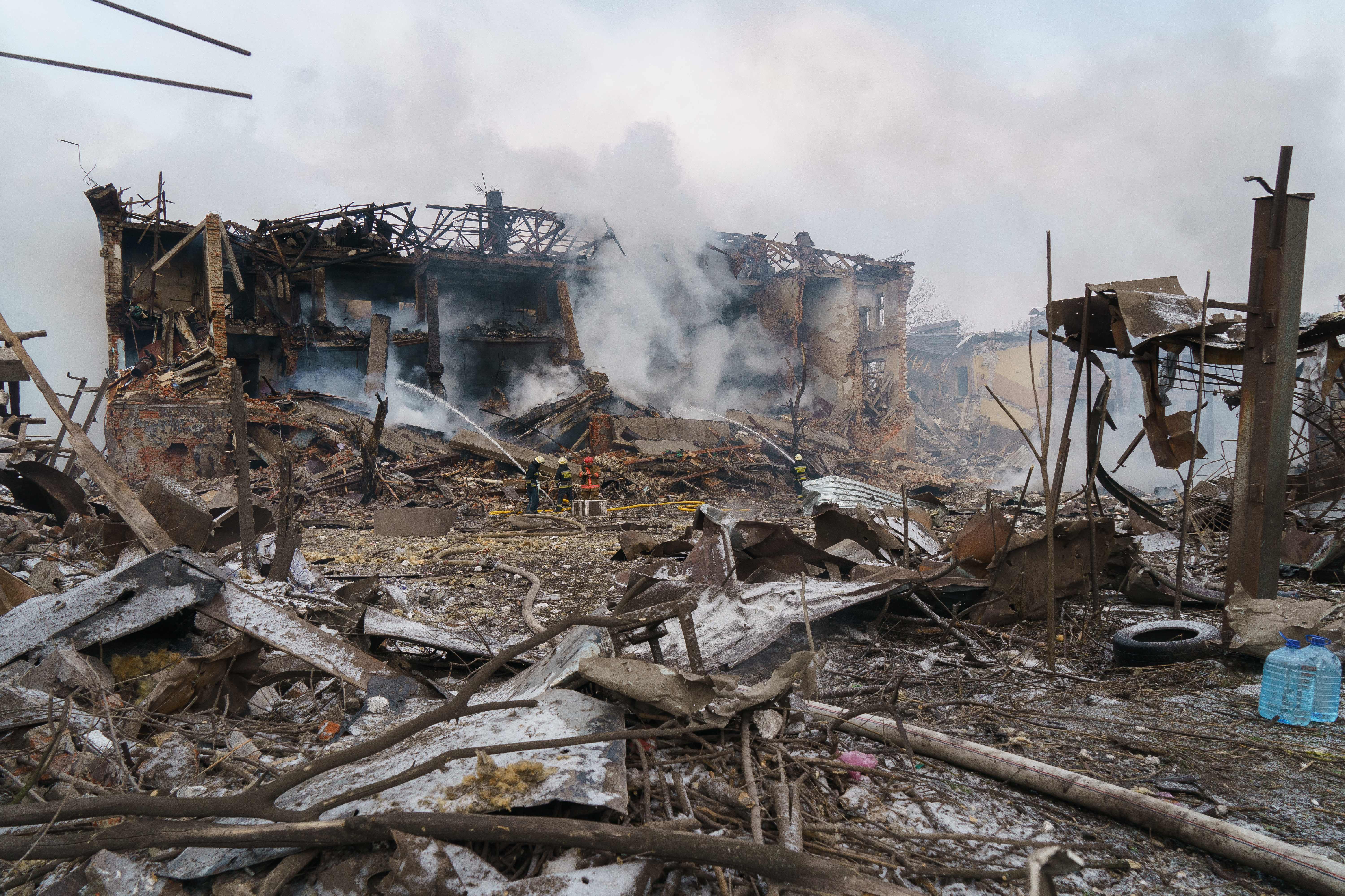 airstrike in Dnipro, Ukraine