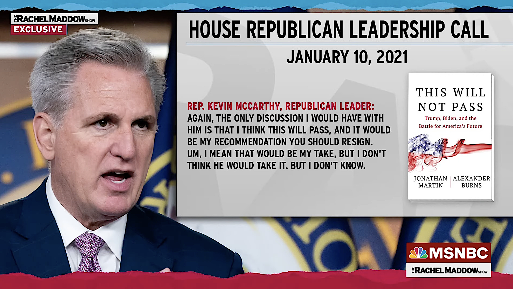 Kevin McCarthy on leaked audio