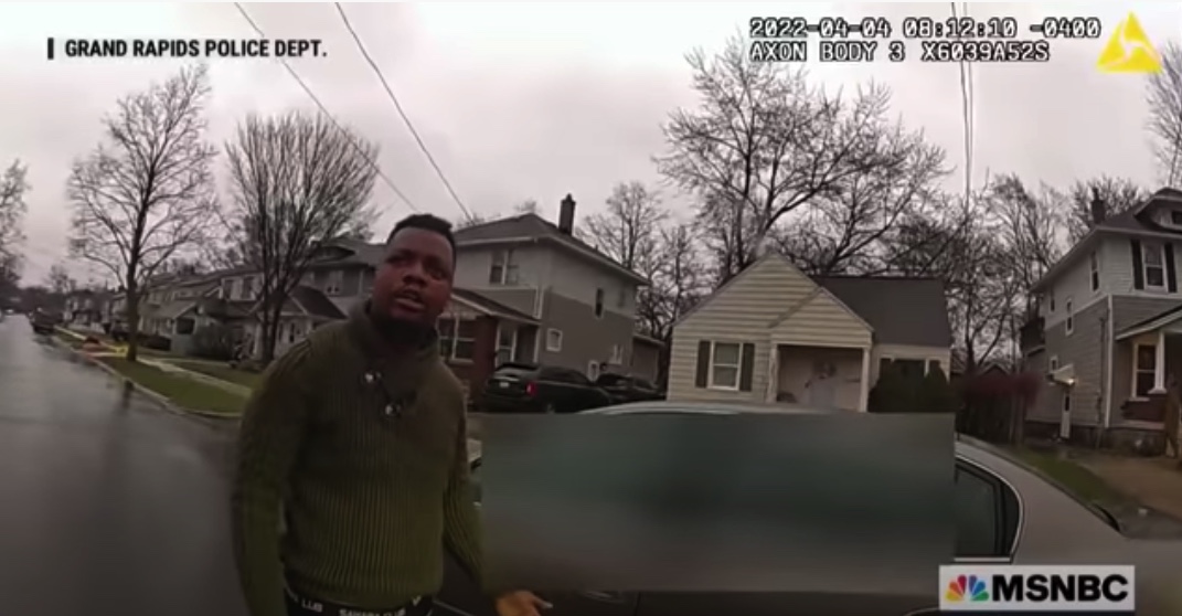 Bodycam footage of GRPD officer Christopher Schurr and Patrick Lyoya traffic stop