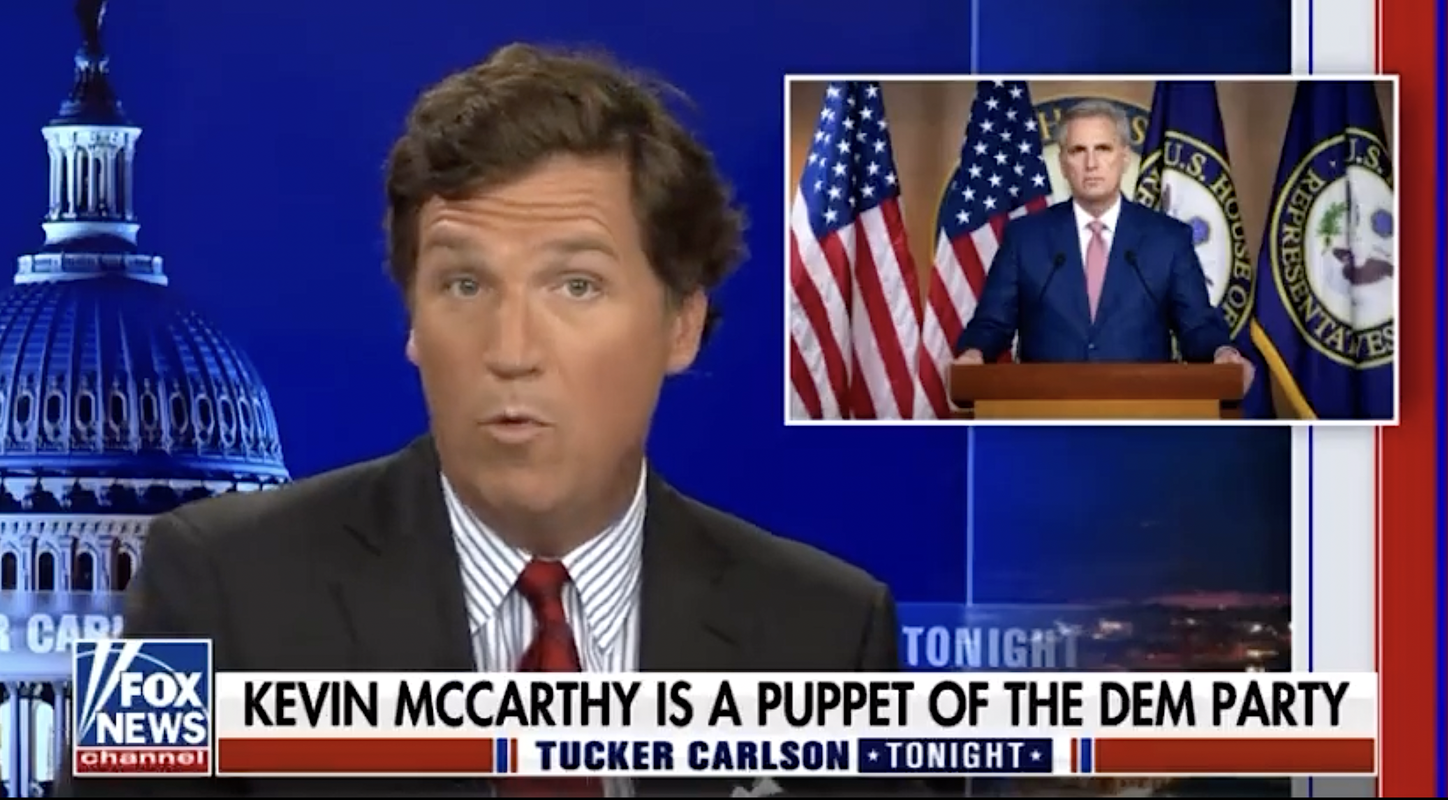 Tucker Carlson slams Kevin McCarthy