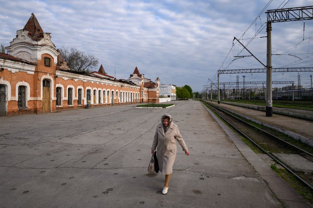 Train station in Ukraine