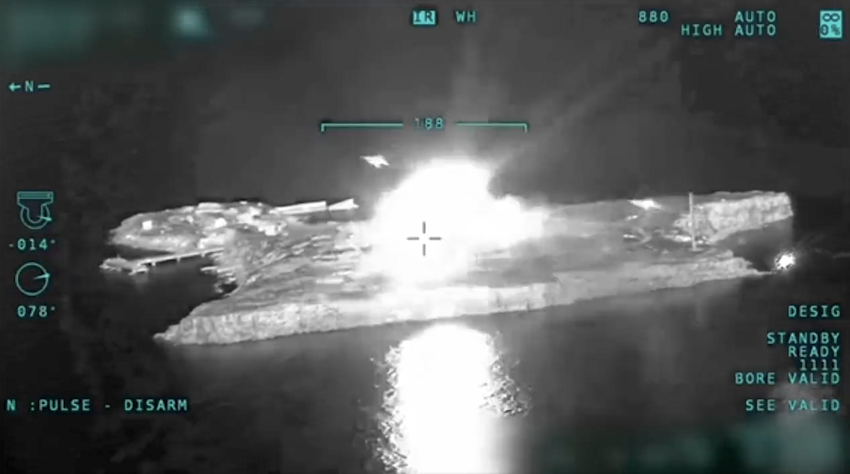 Airstrikes on Snake Island