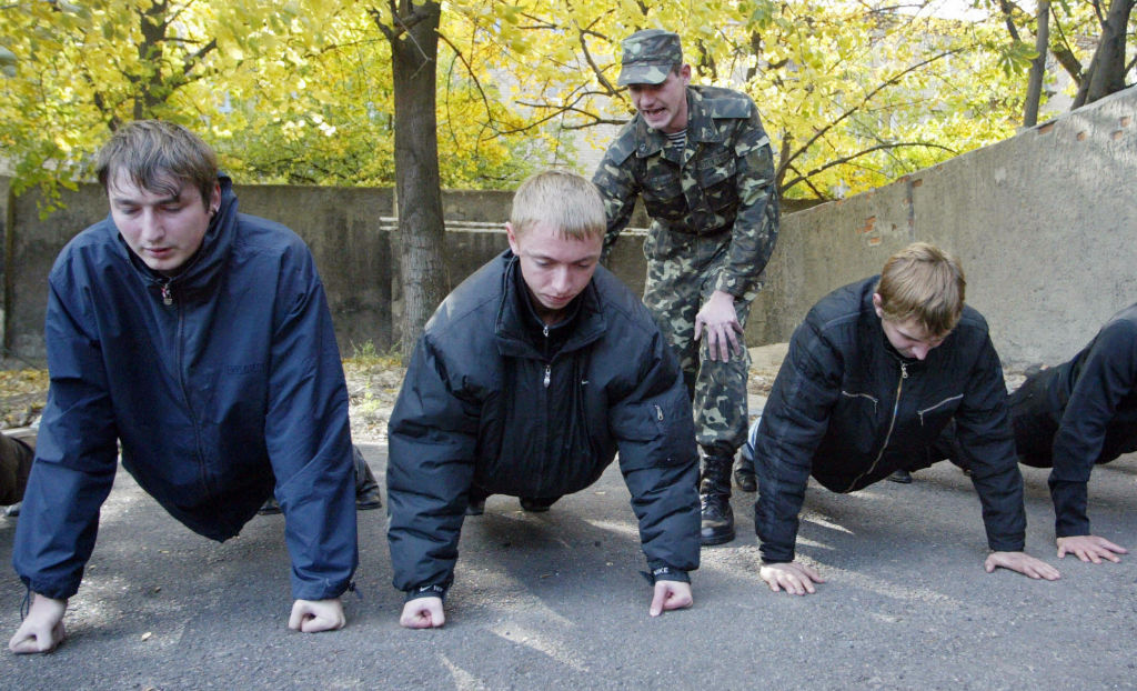 Conscripts in eastern Ukraine in 2007