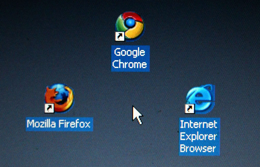 Firefox, Chrome, and Internet Explorer