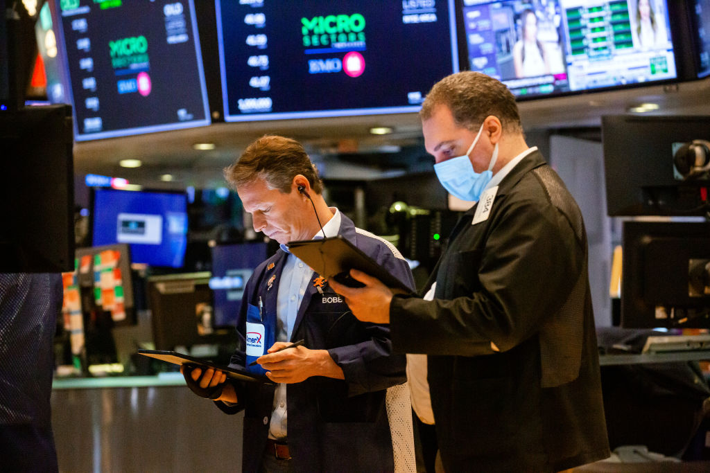 Traders at New York Stock Exchange in 2022