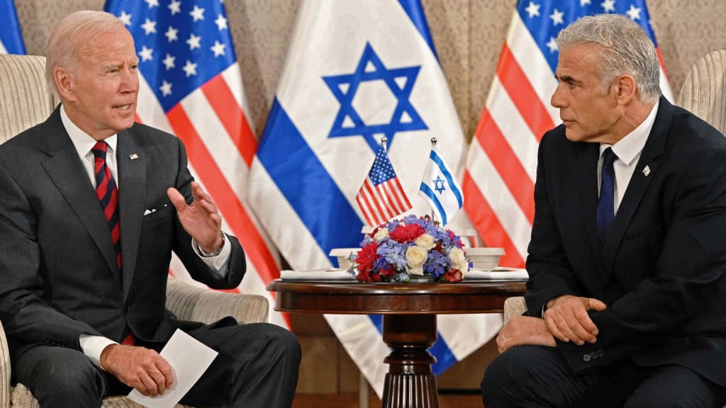 President Biden and Israeli Prime Minister Yair Lapid.