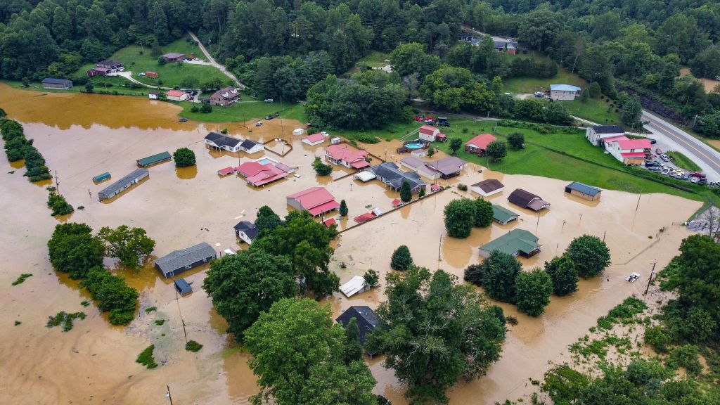 Flooding in Jackson, Kentucky.