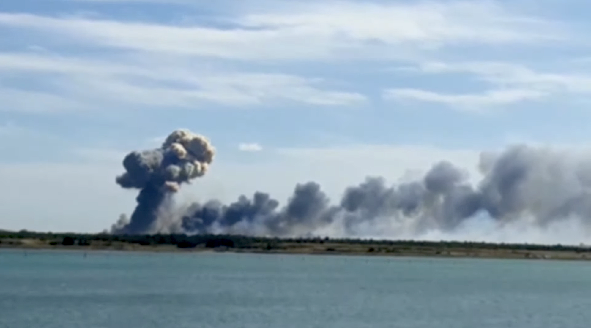 Blast at Russian air base in Crimea