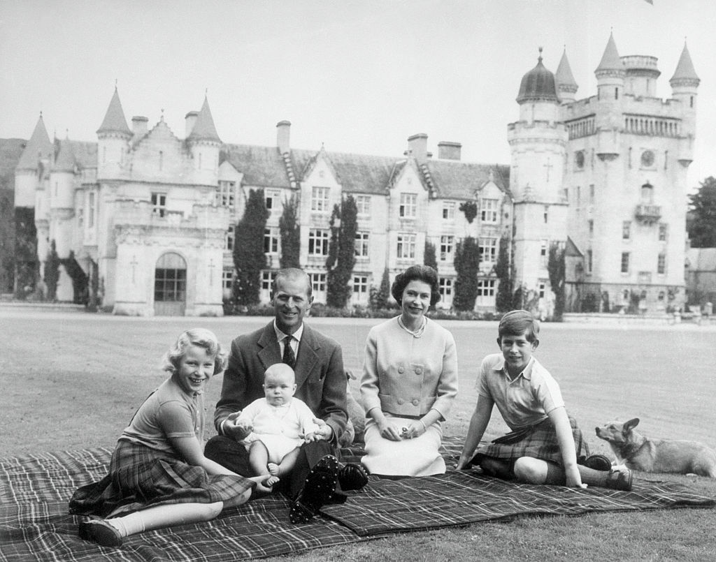 Queen Elizabeth II and family at Balmoral Castle