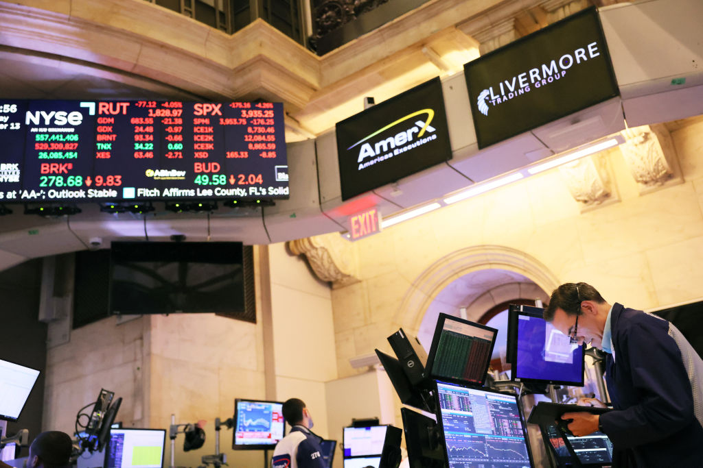 Trader in NYSE.
