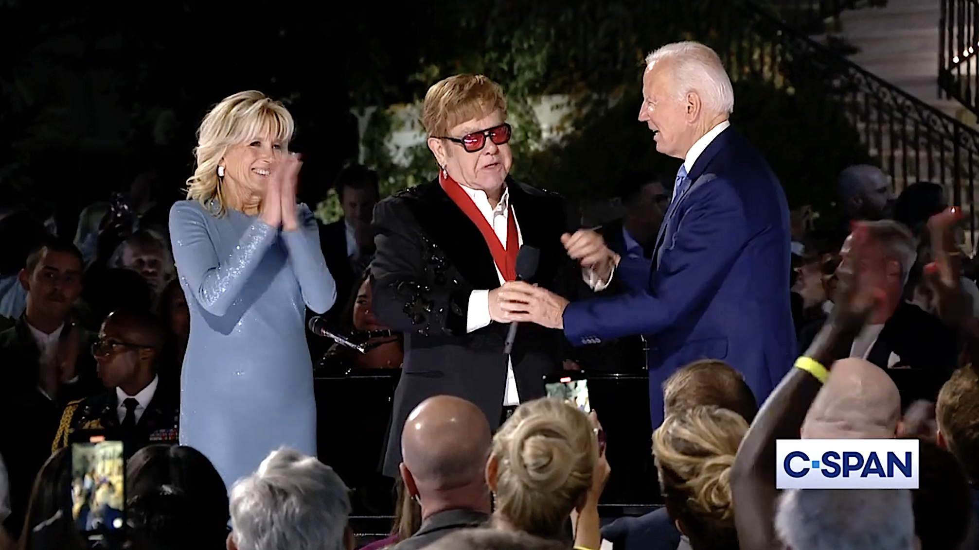 Jill Biden, Elton John, Joe Biden