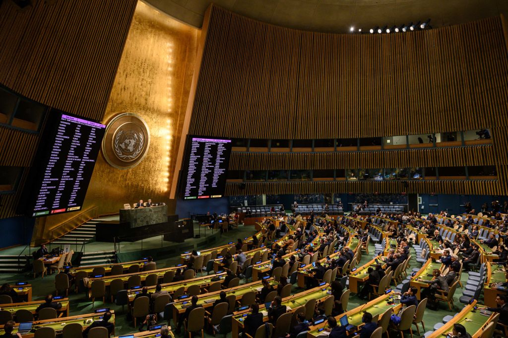 U.N. General Assembly condemns Russia