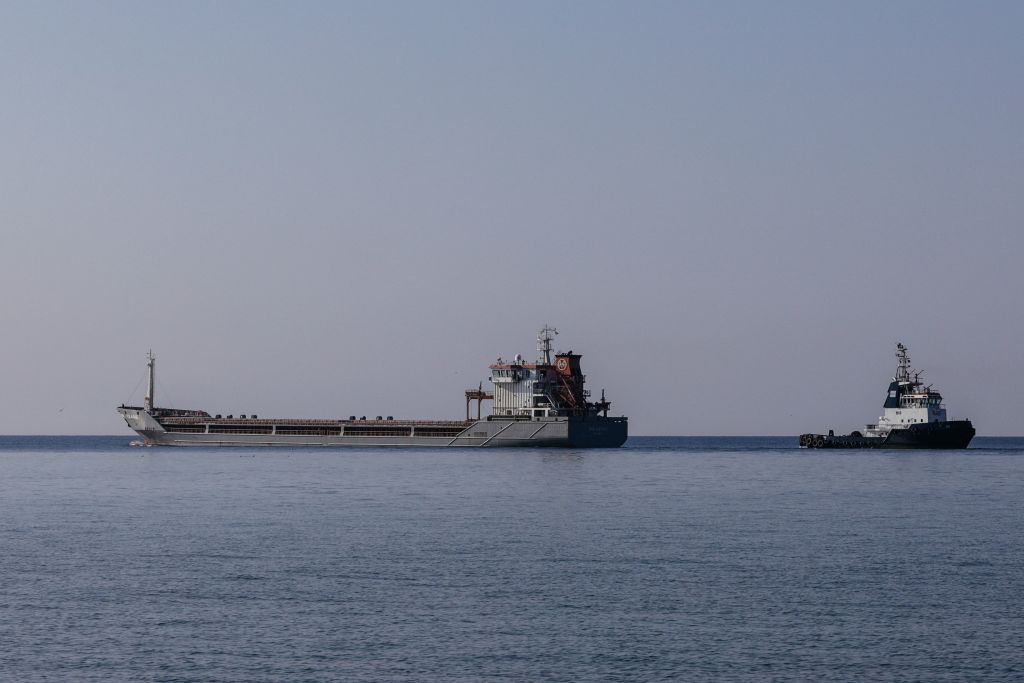 Cargo ship on Black Sea