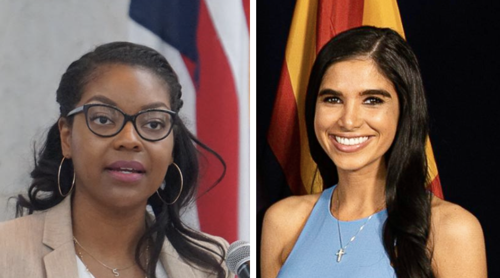 Ohio House candidates Emilia Sykes and Madison Gesiotto Gilbert 