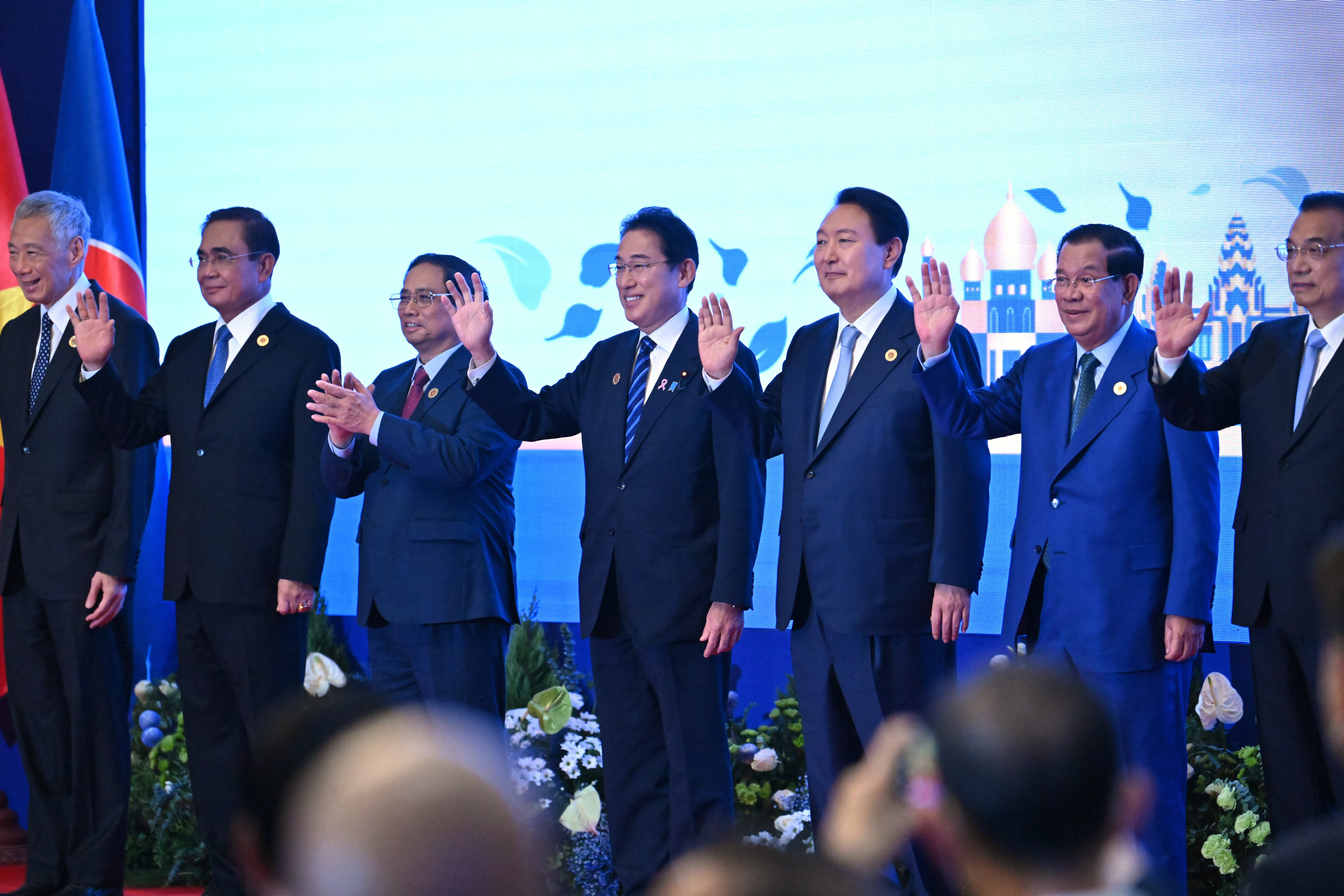 Asian leaders seen during the recent ASEAN summit in Cambodia. 