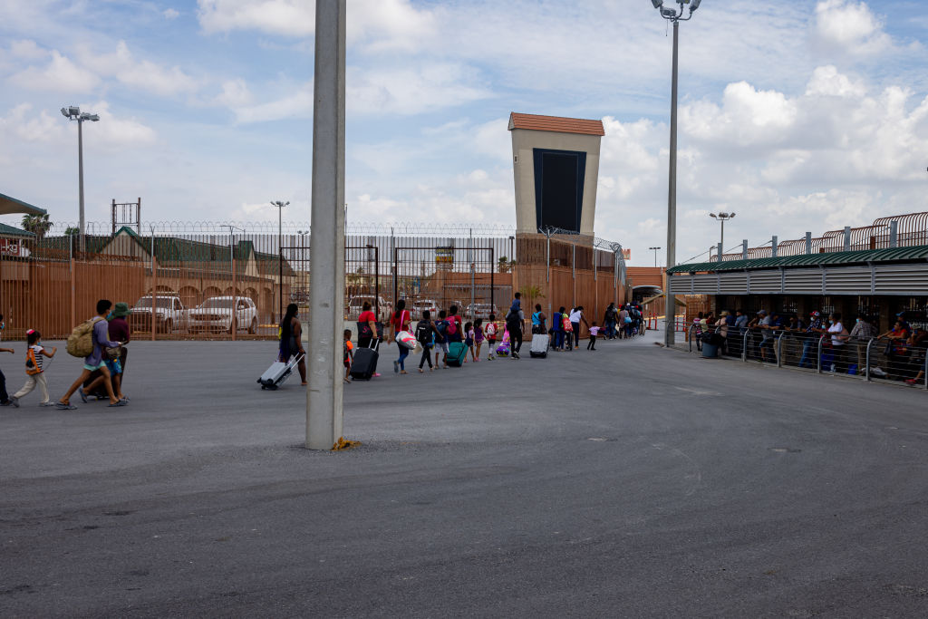 migrants at US-Mexico Border