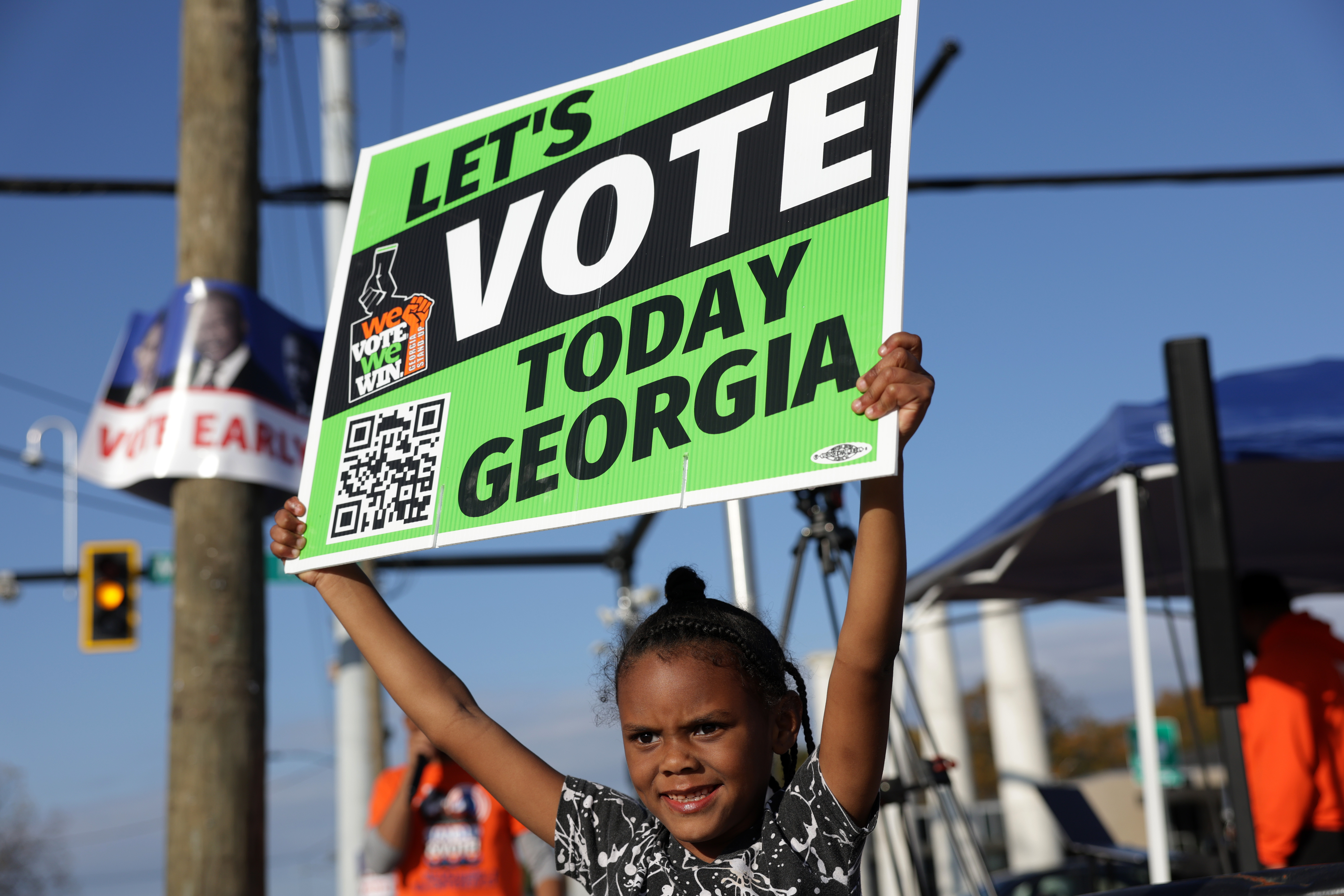 An early polling station in Atlanta, Georgia