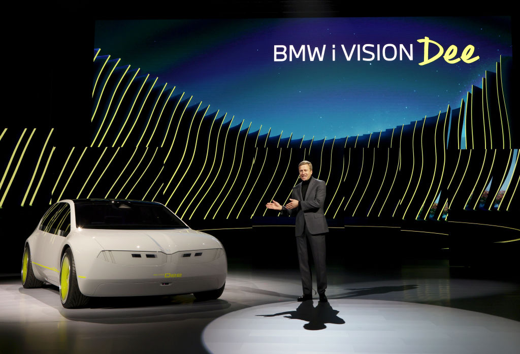 Chairman of the Board of Management of BMW AG Oliver Zipse introduces the BMW i Vision Dee